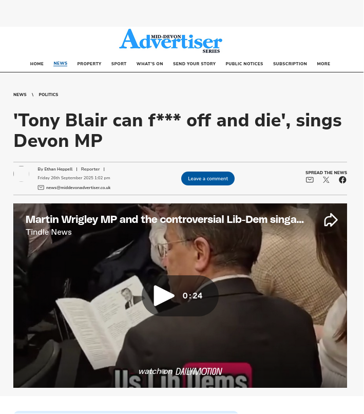 Screenshot 2025 10 02 at 16 53 55 Watch Tony Blair can f off